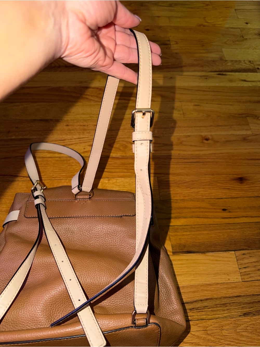 Authentic* Michael Kors Leather Backpack - Picture 4 of 15